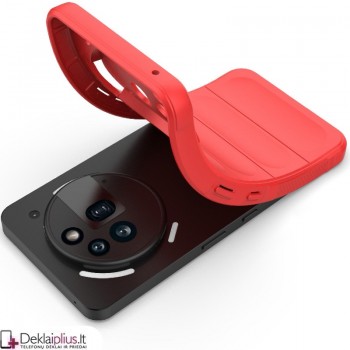 Magic Shield guminis dėklas su kameros apsauga - raudonas (Nothing Phone 3A Pro)